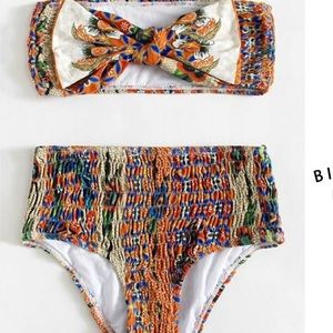 High waisted colorful Shein bikini